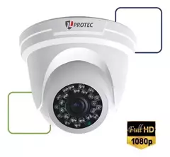 CÂMERA DE SEGURANÇA FULL HD JL PROTEC JL-2020A 2MP DOME 1080P 2.8MM