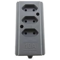 TOMADA BARRA INT(B)TRIPL.10A 2P CZ
