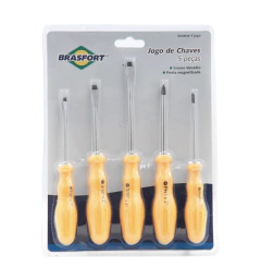 CHAVE DE FENDA/PHILLIPS BRASF.MAGN.C/5p 8027
