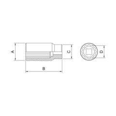 SOQUETE LONGO 1/2 16MM 44829/116 TRAMONTINA - comprar online