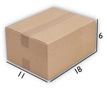 CAIXA DE PAPELAO 18X11X6CM LISA