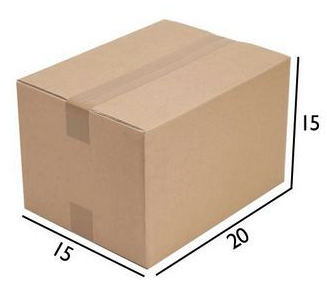 CAIXA DE PAPELAO 20X15X15CM LISA
