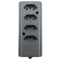 TOMADA BARRA INT(G)QUAD.10A 2P+T.CZ