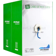 CABO REDE CAT6 UTP CAIXA C/ 305M AZUL