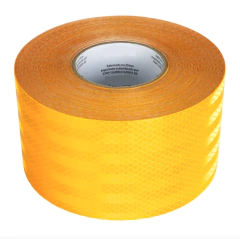 FITA REFLETIVA AMARELA 100MM X 3M