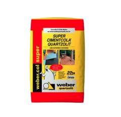 ARGAMASSA QUARTZOLIT EXT.CINZA ACII 20KG SUPER CIMENTCOLA