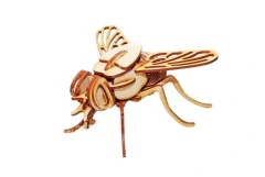 Puzzle 3D Mosca – Maqueta de Madera para Armar