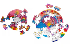Rompecabezas Circular Unicornios - comprar online
