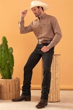 CAMISA MASCULINA M/L REGULAR LARANJA REF.4557-0253-1 - comprar online