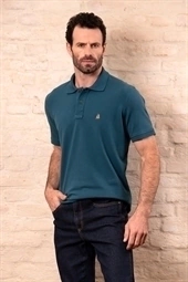 POLO MASCULINA M/C REGULAR PETRÓLEO REF.4479-0393-6