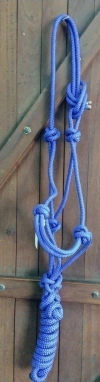 CABRESTO DE NYLON AZUL ROYAL COM GUIA - COD:11678