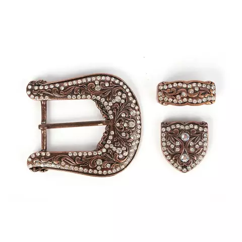 Fivela Conjunto com Ponteira Cobre -cod:11869