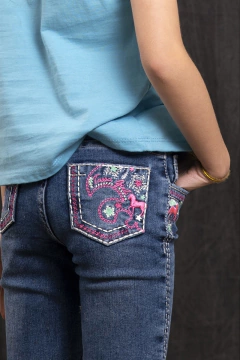 CALÇA GIRLS BOOT CUT MEDIUM WASH - COD 15965 - comprar online