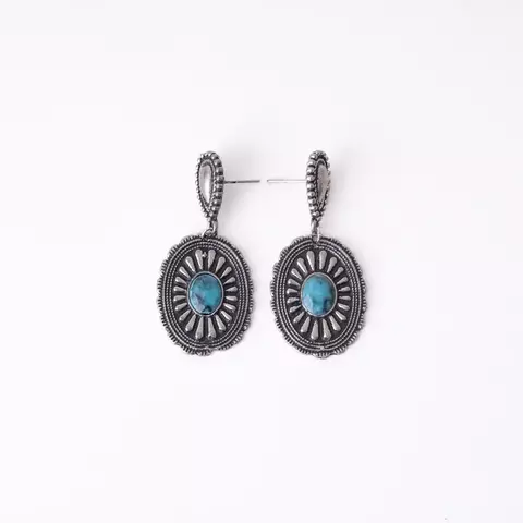 BRINCO COUNTRY FLOR TURQUESA -cod:1614