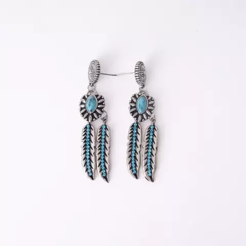 BRINCO COUNTRY PENA TURQUESA -cod:1615