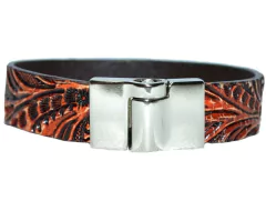 Pulseira em couro P-27 na internet