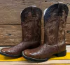 BOTA GOYAZES AVESTRUZ CHEIO CAFE -cod:14281