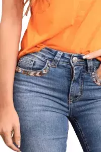 CALÇA FEMININA TASSA BOOT CUT MEDIUM WASH -cod:11140 - comprar online