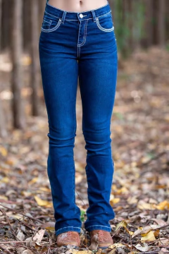 Calça Inf. Britney Bootcut Jeans Escuro -cod:16466 na internet