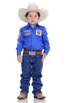 Camisa Infantil Radade Bordada Brands – Manga Longa Royal