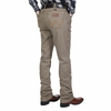 Calça Masculina Wrangler Jeans 13M Elastic Waistband Caqui Escuro -cod:12530
