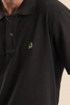 POLO TASSA MASCULINA M/C REGULAR PRETO/VERDE REF.4479-0418-19