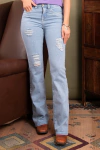CALÇA TASSA FEMININA BOOT CUT MEDIUM WASH REF.5024-0744-1