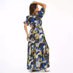 Vestido Estampado Floral Blue Inverno 24 - Cod:16376 - comprar online