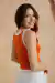 Imagen de SET CARDIGAN OLI + MUSCULOSA LOU NARANJA Y CRUDO