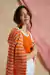 SET CARDIGAN OLI + MUSCULOSA LOU NARANJA Y CRUDO
