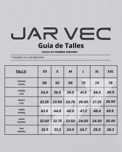 CALZA CORTA JAR VEC GIMONDI CON BADANA HOMBRE (gris) - comprar online