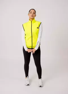 CHALECO ROMPEVIENTO ULTRALIVIANO AMARILLO FLUOR