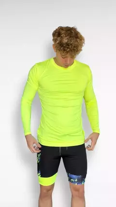 REMERA TERMICA AMARILLO FLUOR PANTRO HOMBRE - comprar online