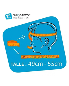 CASCO CRAZY SAFETY CAMALEON AZUL - tienda online