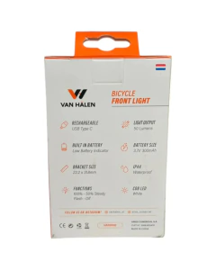 Imagen de LUZ DELANTERA VAN HALEN 50 LUMENES VAN2000