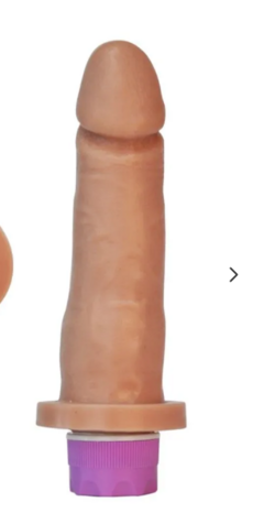 Prótese com Vibro e Glande Destacada 17 x 3,7cm