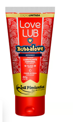 Love Lub Bubbalove Lubrificante Corporal Beijável 60g Morango - comprar online