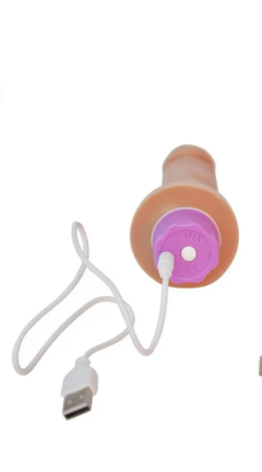 Prótese com Vibro e Glande Destacada 17 x 3,7cm - comprar online