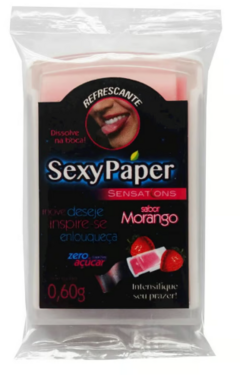 SEXY PAPER SENSATIONS LÂMINAS REFRESCANTES COMESTÍVEIS ZERO AÇÚCAR