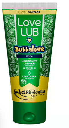 Love Lub Bubbalove Lubrificante Corporal Beijável 60g Menta - comprar online
