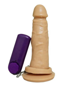 Prótese com Vibro e Ventosa 16,5 x 4cm