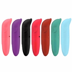 VIBRADOR PONTO G AVELUDADO COM FORMATO GOLFINHO