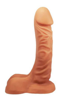 Prótese com Escroto Fogo da Paixão 19x4,5 cm