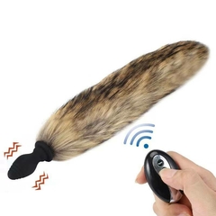 PLUG DE RABO COM VIBRO E CONTROLE REMOTO