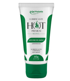HOT PREMIUM LUBRIFICANTE TÉRMICO BEIJÁVEL 60G MOUSSE LIMÃO