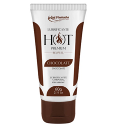 HOT PREMIUM LUBRIFICANTE TÉRMICO CORPORAL BEIJÁVEL 60G CHOCOLATE