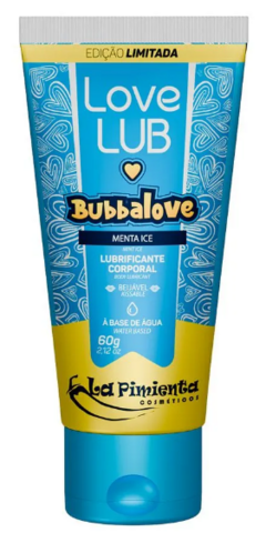 Love Lub Bubbalove Lubrificante Corporal Beijável 60g Menta Iced