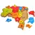 Quebra Cabeça Mapa do Brasil em MDF - i9 - Inove MDF