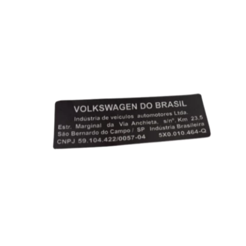 KIT ETIQUETA VW - ADESIVOS PAINEL FRONTAL CAPO - FOX / GOL G5