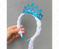 Tiara Trança Rainha da Neve - NÓ DE FITA ACESSÓRIOS